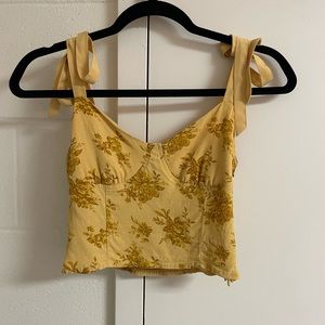 Yellow Crop top